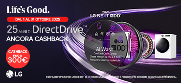 Promo: LG Lavaggio: fino a 300€ di rimborso